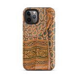 Lady in Waiting - Royal Siam Mural Phone Case Iphone 11 Pro / Matte Patterned Iphone Case Siamese Court Fashion, Thailand’s Ayutthaya Era,