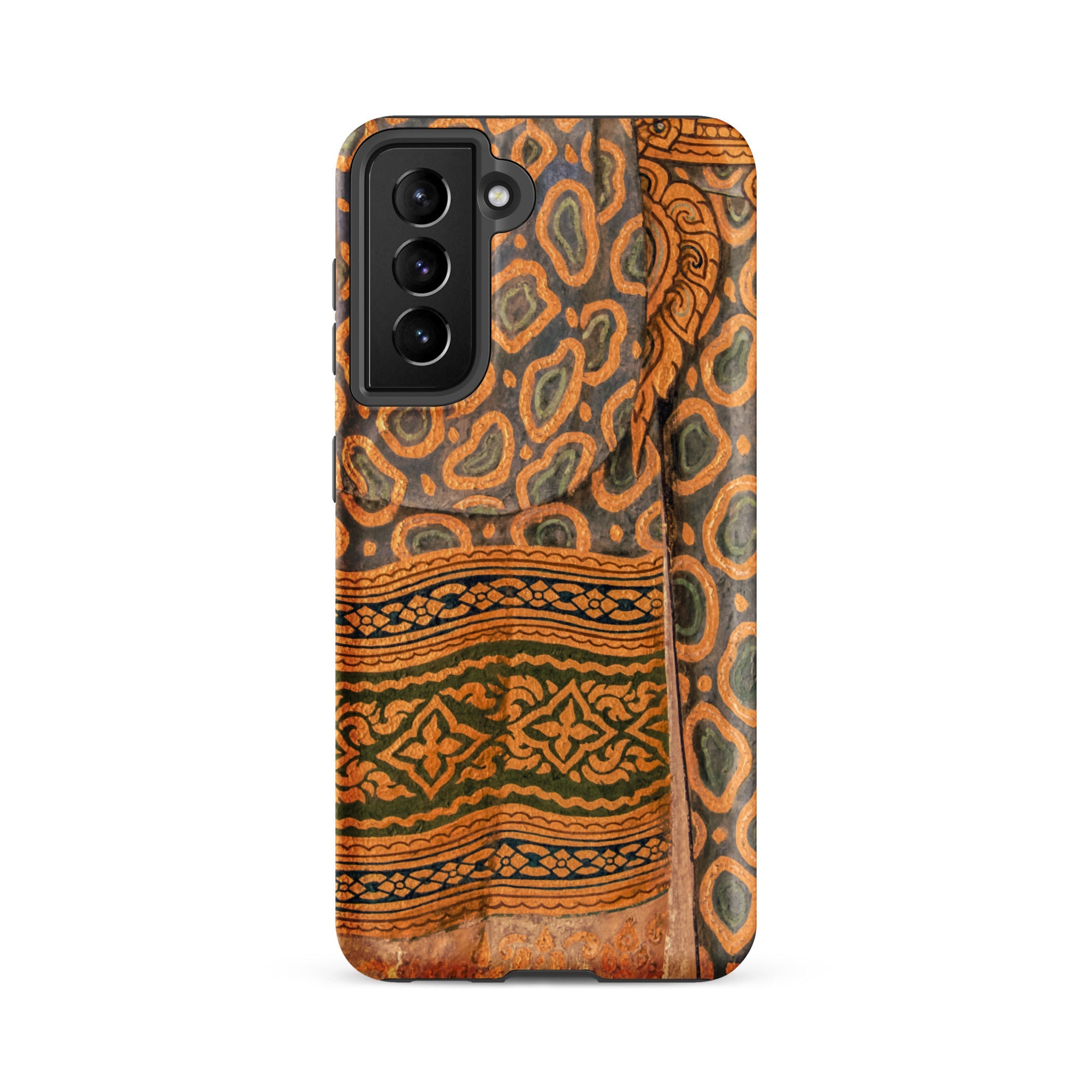 Lady in Waiting Royal Siam Mural Samsung Case, Glossy / Galaxy S21 Fe, Smartphone Patterned Case