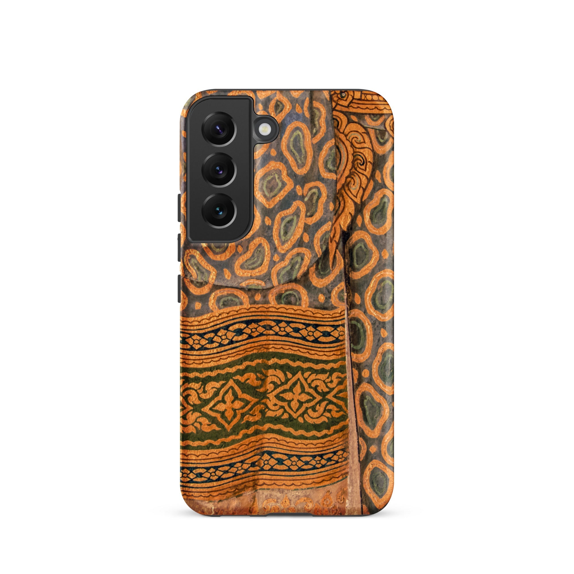 Lady in Waiting Royal Siam Mural Samsung Case, Glossy / Galaxy S22, Smartphone Case Traditional Patterned Fabric Design