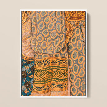 Lady in Waiting - Royal Siam Thai Mural Art Print / Canvas, 12x16’’ / 31x41cm / White Frame, Posters Prints & Visual Artwork, Toby Leon