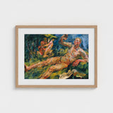 Lament - Anton Kolig Fine Art Print / Canvas Kolig’s ?Lament”, Green Tempest, Sun-soaked Hallucination Prints