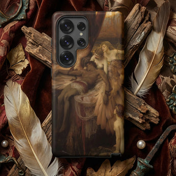 Lament for Icarus - Herbert Draper Phone Case Dark Brown Phone Case Detailed Classical Painting Figures Herbert Draper, Draper Iphone Case,