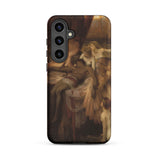 Lament for Icarus - Herbert Draper Phone Case Samsung Galaxy S24 Plus / Matte Phone Case Detailed Classical Painting Warm Brown Beige