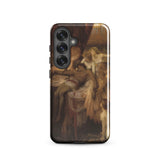 Lament for Icarus - Herbert Draper Phone Case Samsung Galaxy S25 / Gloss Phone Case Detailed Classical Painting Warm Brown Beige Herbert