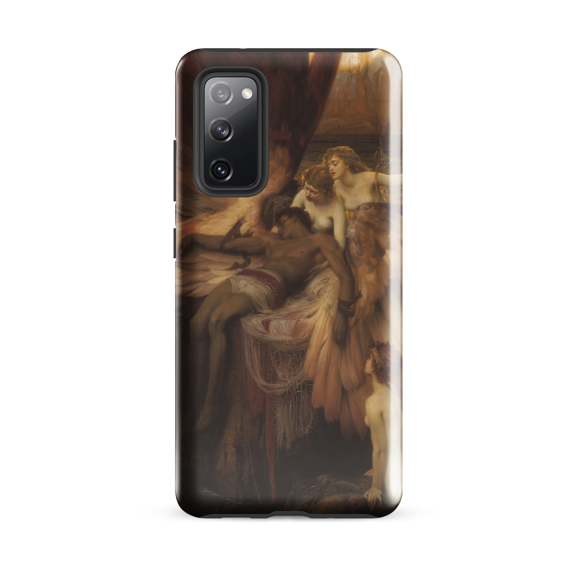 Lament for Icarus Herbert Draper Samsung Case, Galaxy S20 Fe / Gloss, Black Smartphone Case Classical Painting