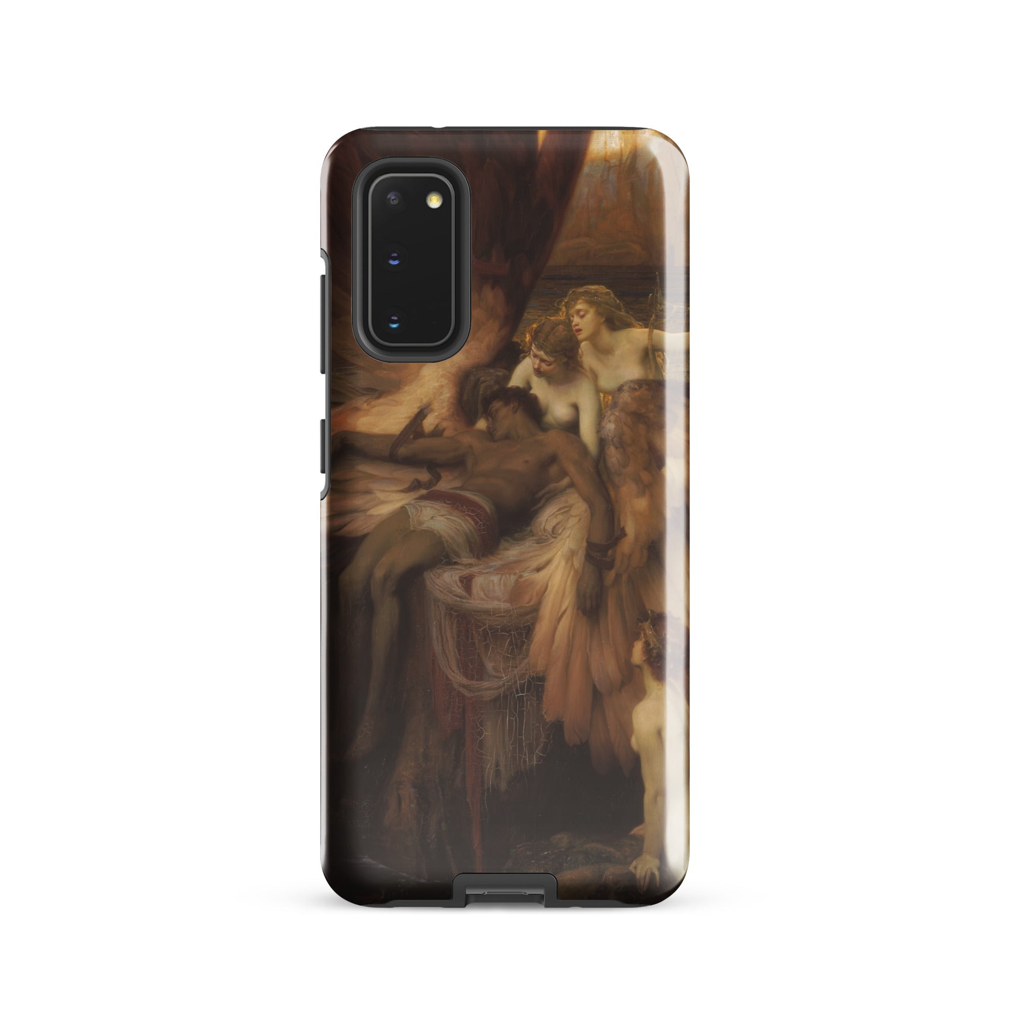 Lament for Icarus Herbert Draper Samsung Case, Galaxy S20 / Gloss, Smartphone Dark Case Classical Painting Figures