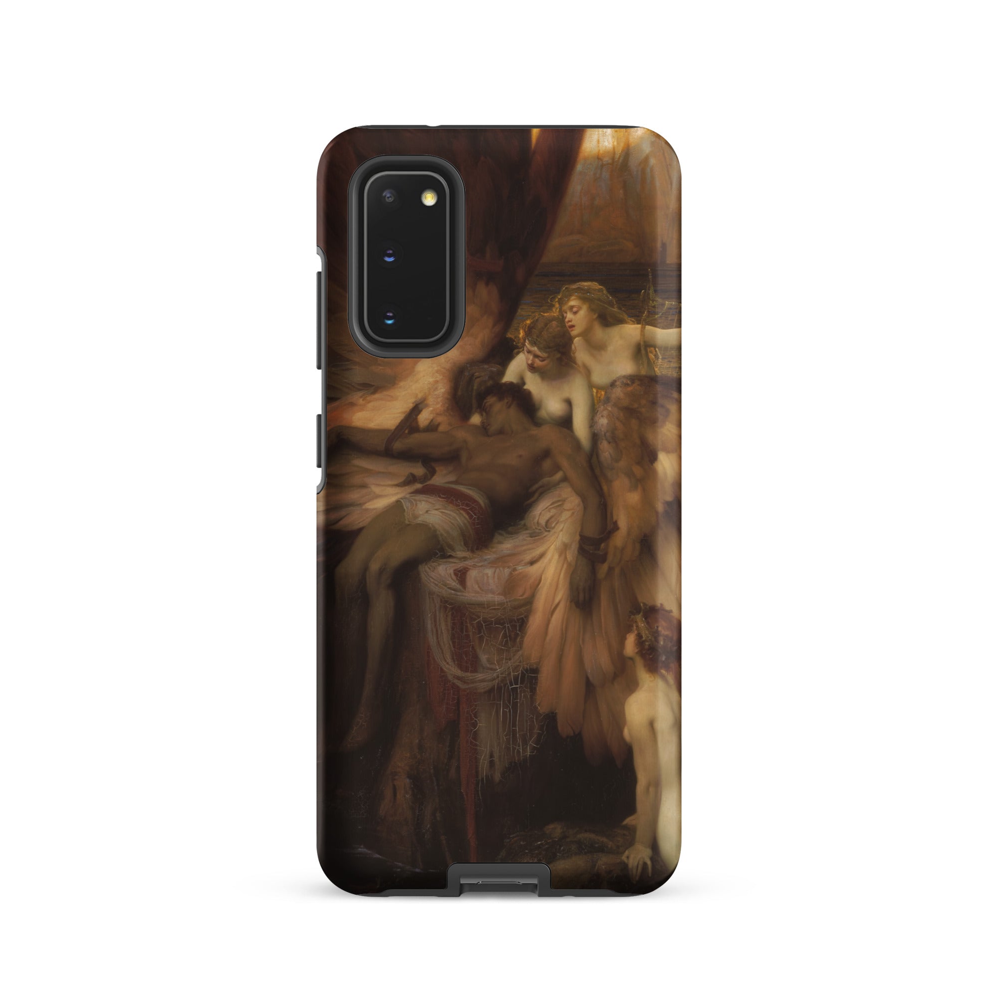 Lament for Icarus Herbert Draper Samsung Case, Galaxy S20 / Matte, Smartphone Case Classical Painting Figures Dramatic Scene