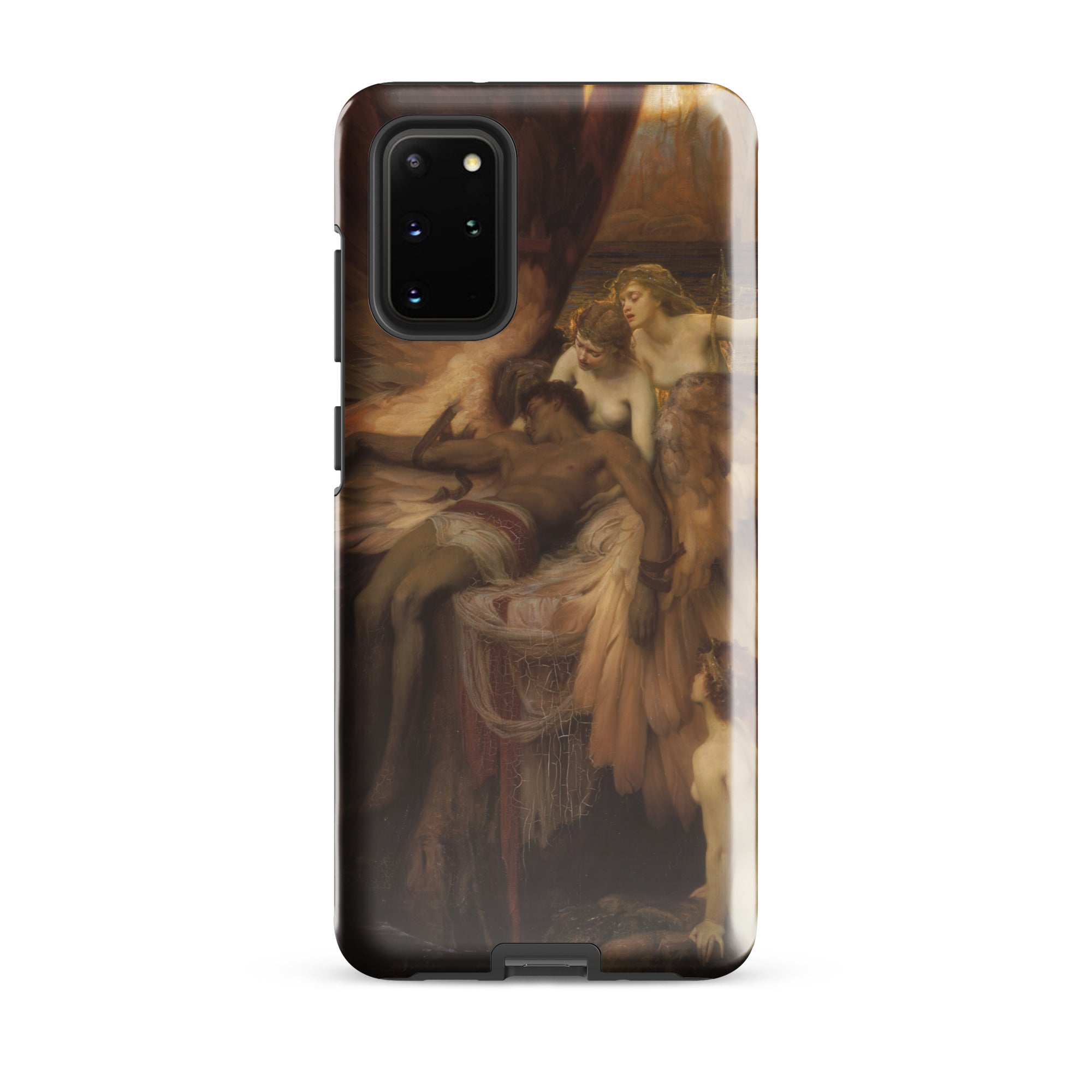 Lament for Icarus Herbert Draper Samsung Case, Galaxy S20 Plus / Gloss, Smartphone Case Classical Painting Figures Interior Scene