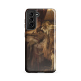 Lament for Icarus - Herbert Draper Samsung Case, Galaxy S21 Fe / Gloss, Black Smartphone Case Classical Painting Figures