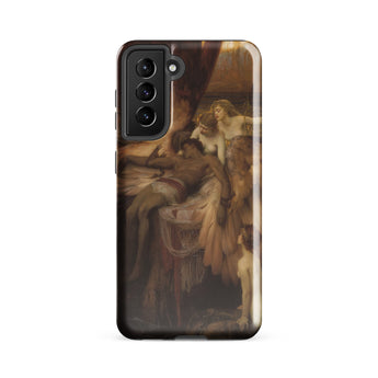Lament for Icarus - Herbert Draper Samsung Case, Galaxy S21 Fe / Gloss, Black Smartphone Case Classical Painting Figures