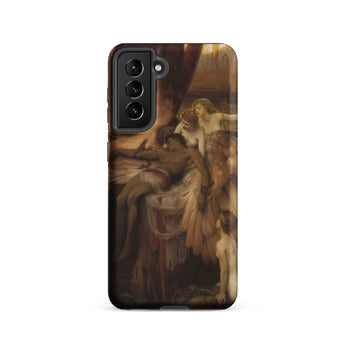 Lament for Icarus - Herbert Draper Samsung Case, Galaxy S21 / Matte, Black Smartphone Case Classical Painting Multiple Figures