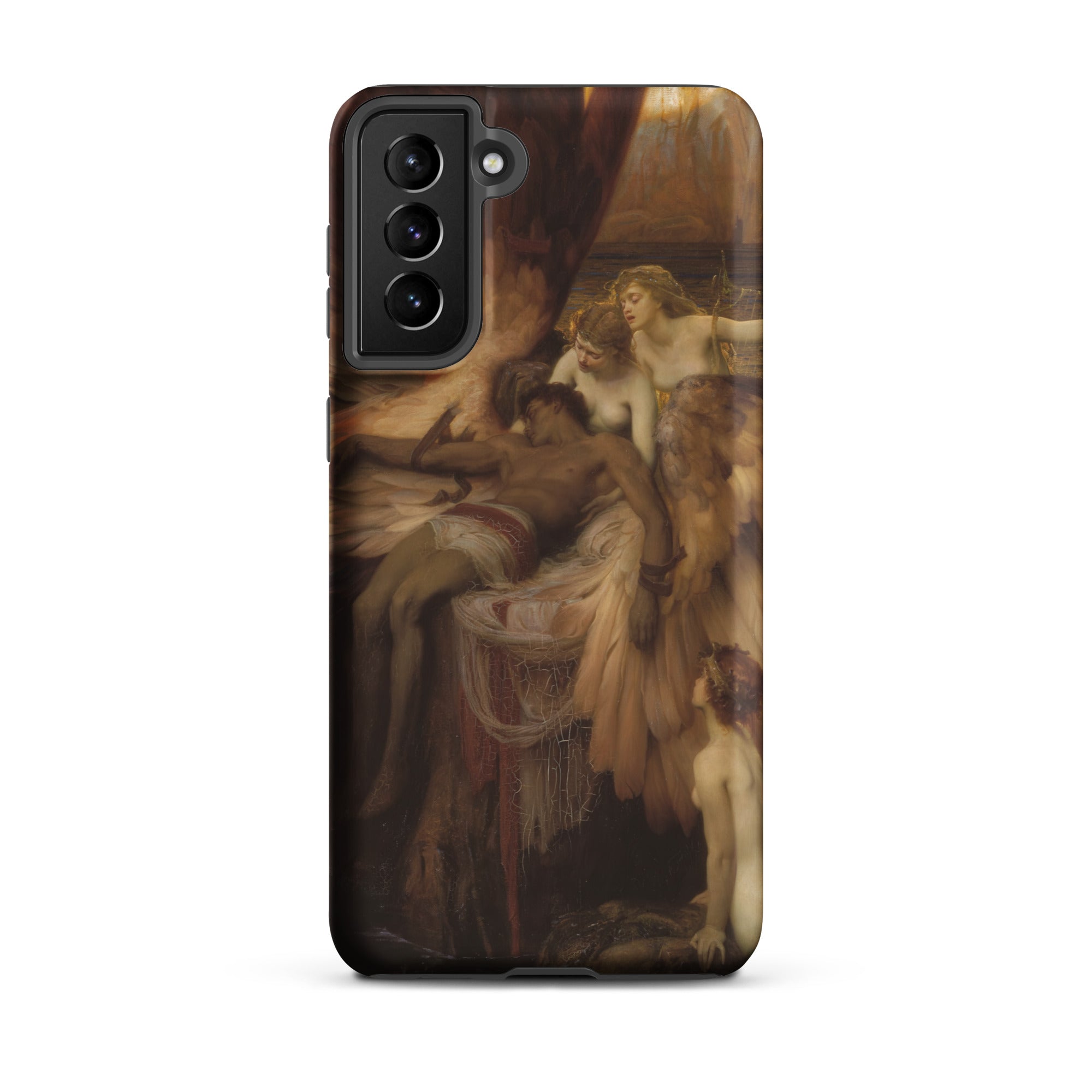 Lament for Icarus Herbert Draper Samsung Case, Galaxy S21 Plus / Matte, Smartphone Case Classical Painting Figures Interior