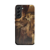 Lament for Icarus - Herbert Draper Samsung Case, Galaxy S22 Plus / Gloss, Black Smartphone Case Classical Painting Figures