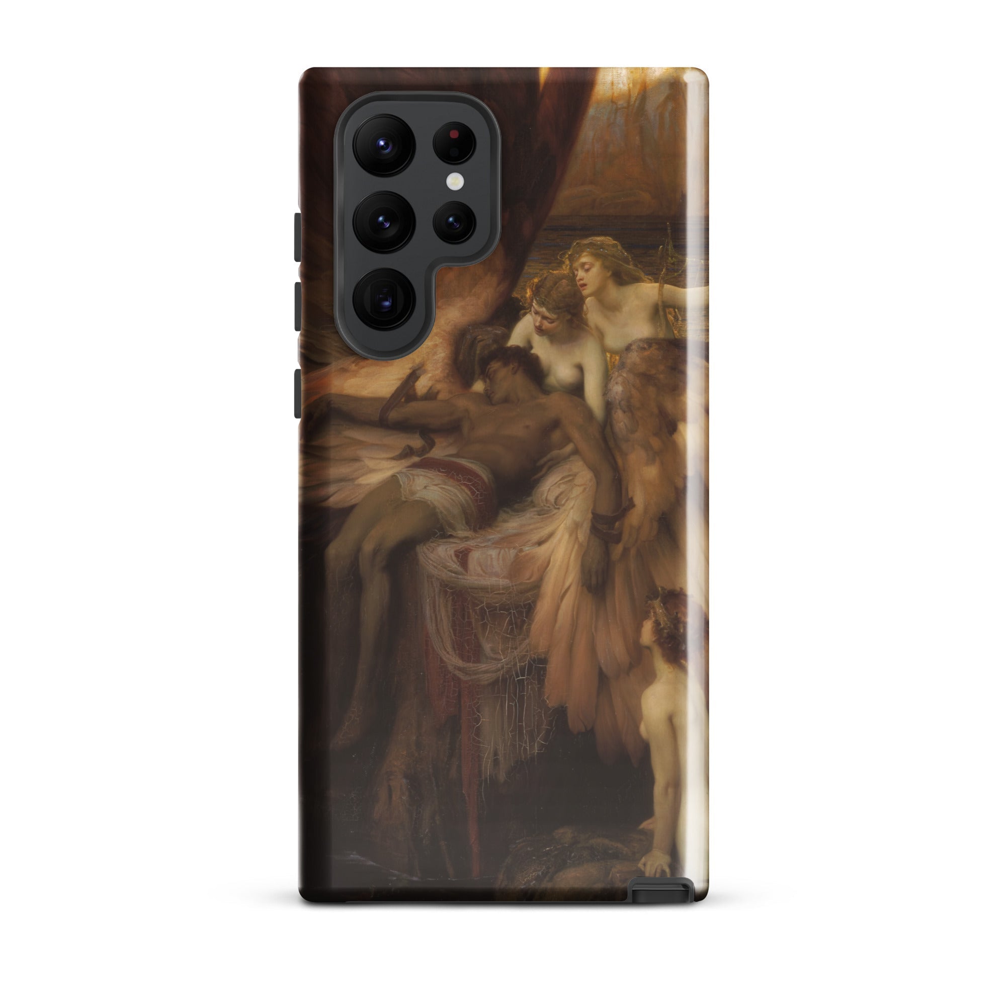 Lament for Icarus Herbert Draper Samsung Case, Galaxy S22 Ultra / Gloss, Smartphone Case Classical Painting Three Figures