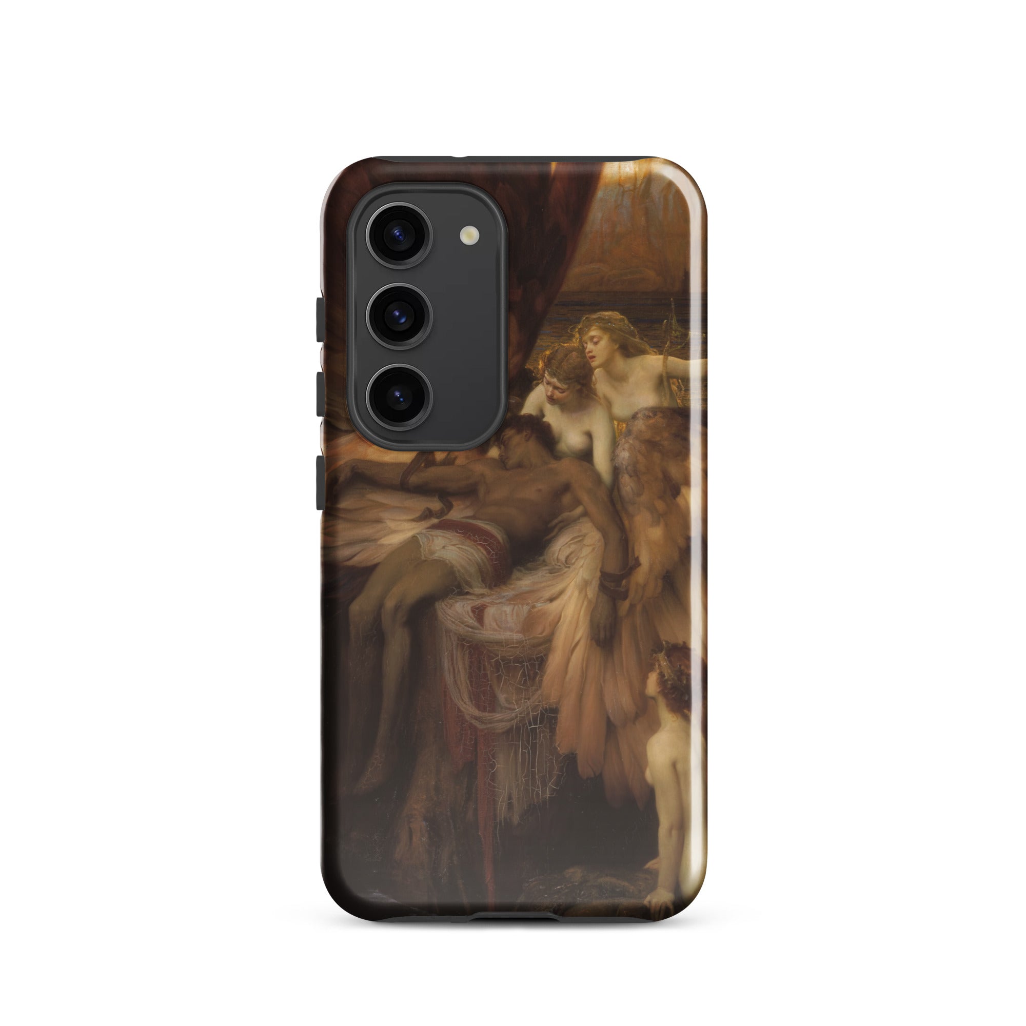 Lament for Icarus Herbert Draper Samsung Case, Galaxy S23 / Gloss, Smartphone Decorative Case Classical Painting
