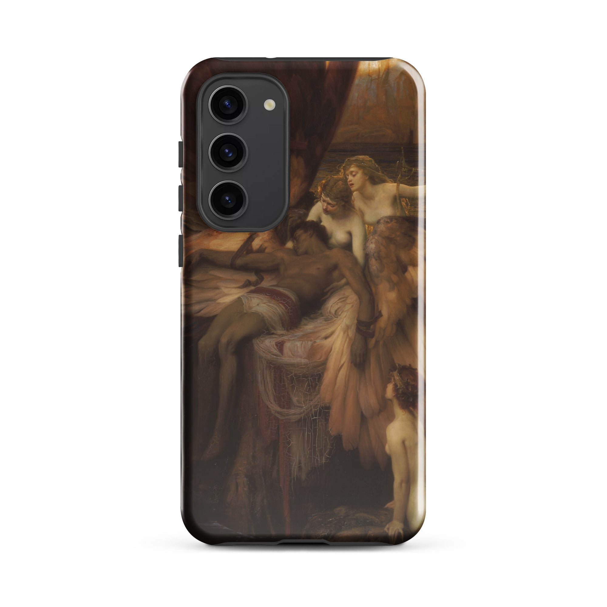 Lament for Icarus Herbert Draper Samsung Case, Galaxy S23 Plus / Gloss, Smartphone Case Classical Painting Figures Gathered Man