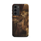 Lament for Icarus Herbert Draper Samsung Case, Galaxy S23 Plus / Matte, Black Smartphone Case Classical Painting Figures Seated Man