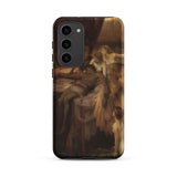 Lament for Icarus - Herbert Draper Samsung Case, Galaxy S23 Plus / Matte, Black Smartphone Case Classical Painting Figures Seated Man