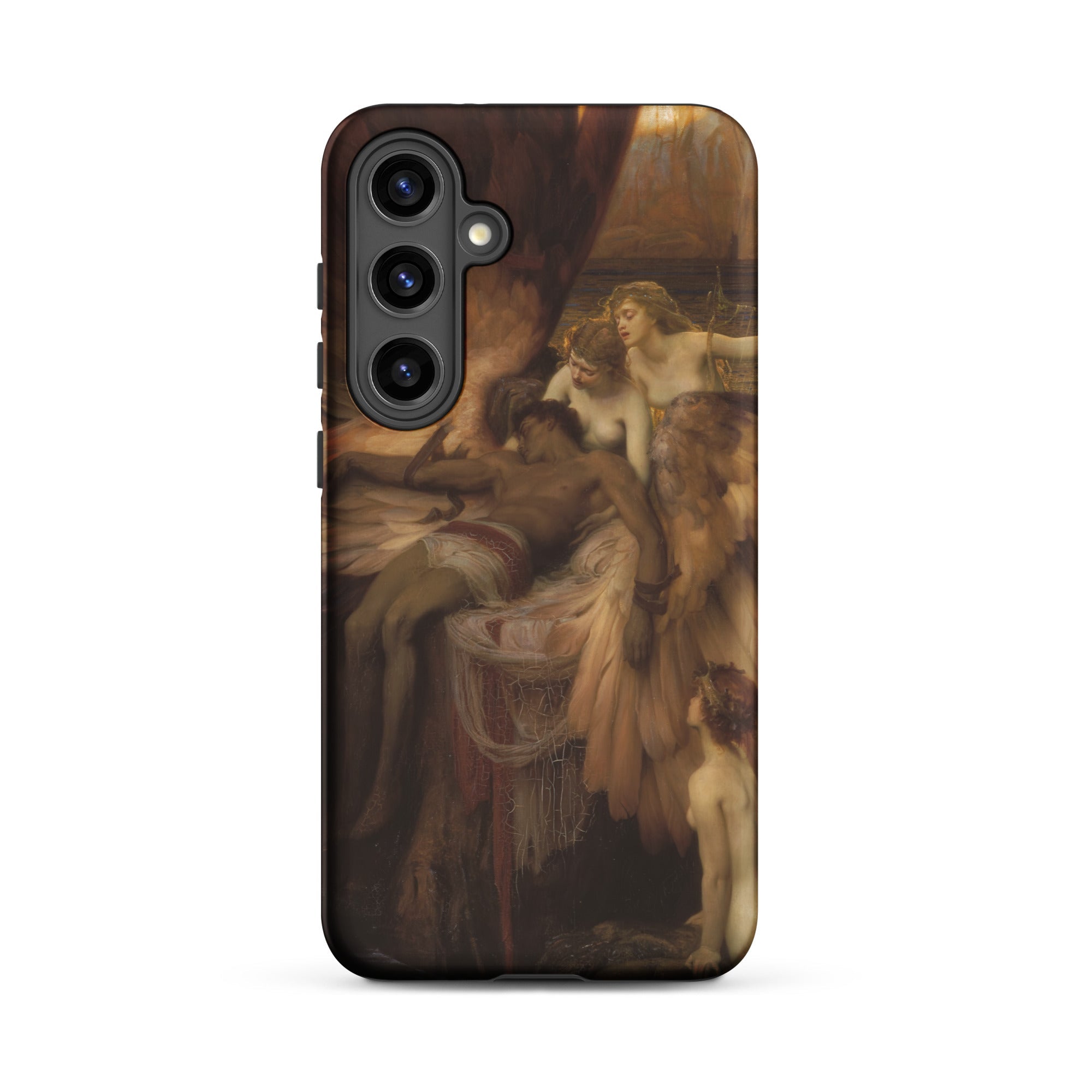 Lament for Icarus Herbert Draper Samsung Case, Galaxy S24 Plus / Matte, Smartphone Case Classical Painting