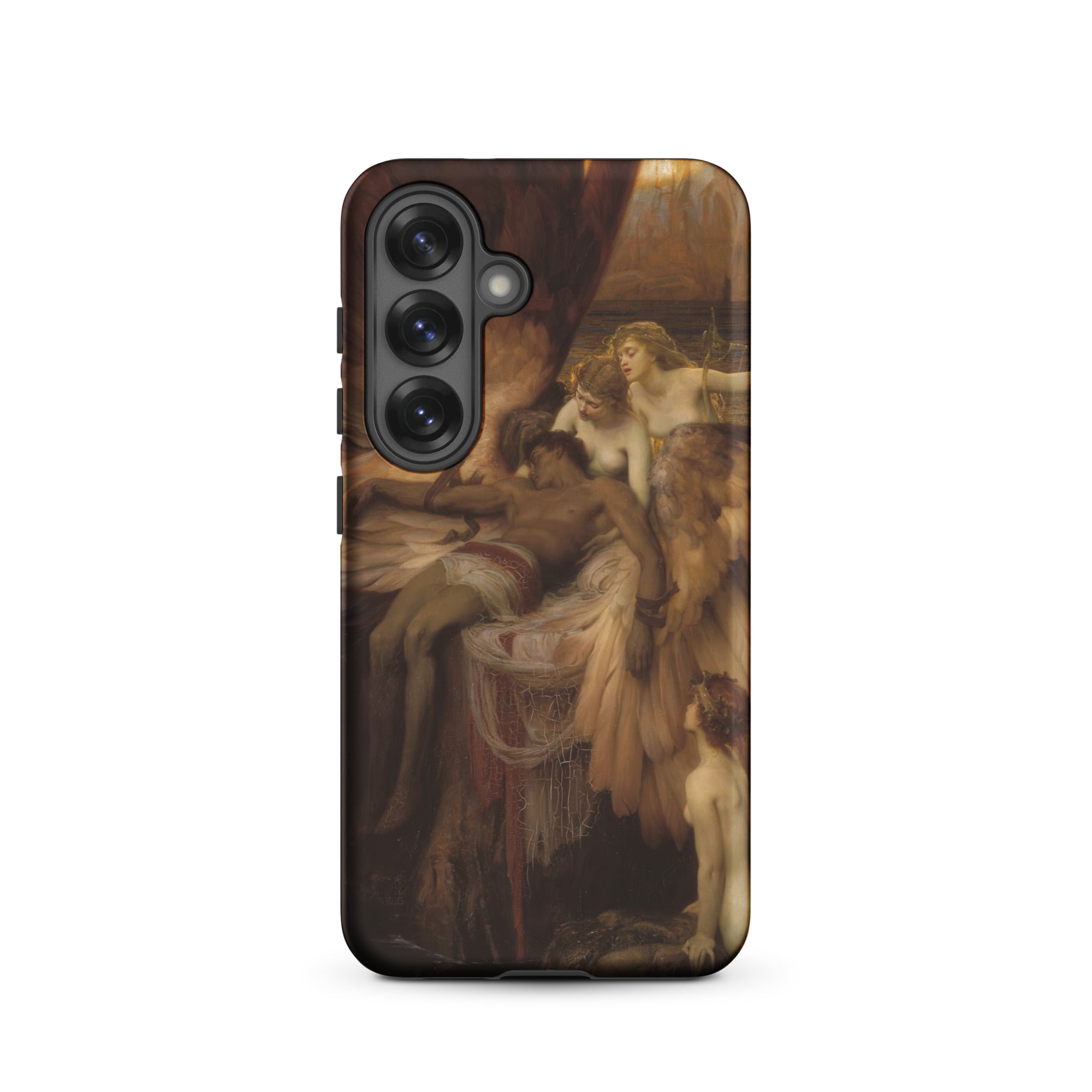 Lament for Icarus Herbert Draper Samsung Case, Galaxy S25 / Matte, Smartphone Case Classical Painting Figures Gathered Man