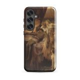 Lament for Icarus - Herbert Draper Samsung Case, Galaxy S25 Plus / Gloss, Black Smartphone Case Classical Painting Figure Surrounded Figures