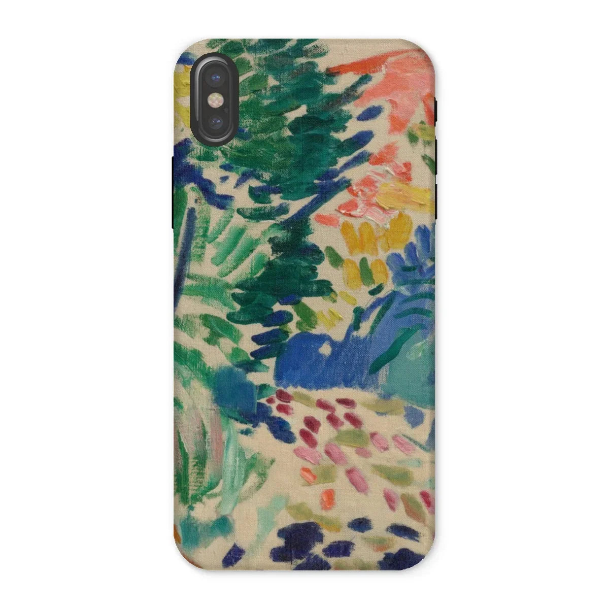 Landscape at Collioure - Henri Matisse Iphone Case, x / Matte, Phone Case Abstract Floral Design