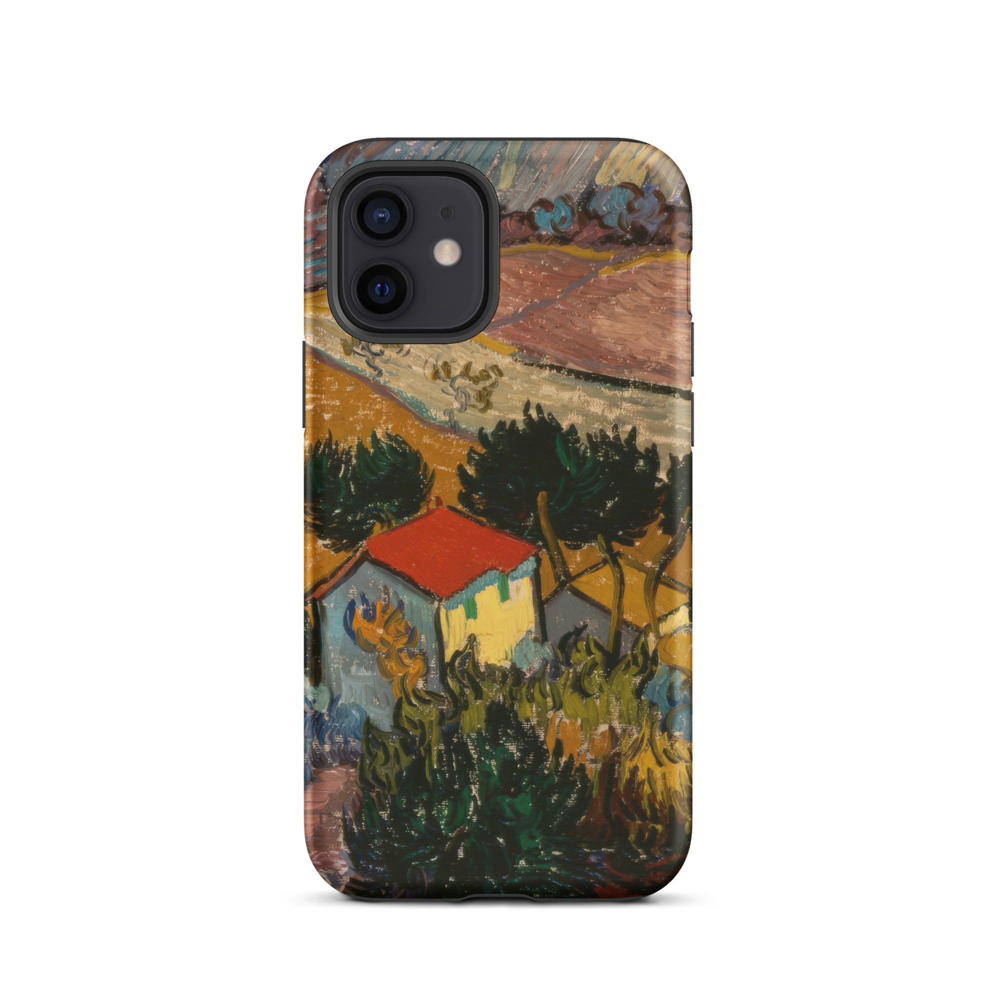 Landscape with House Vincent Van Gogh Iphone Case, 12 / Matte, Phone Case Gogh Painting