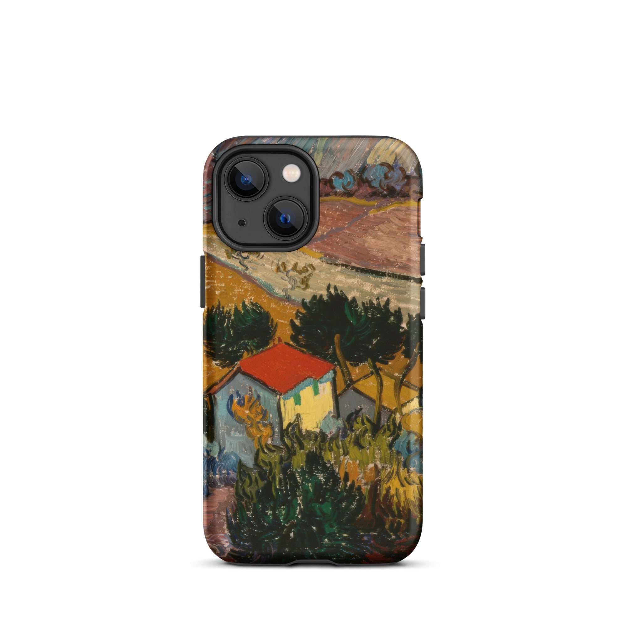 Landscape with House Vincent Van Gogh Iphone Case, 13 Mini / Matte, Artistic Phone Case