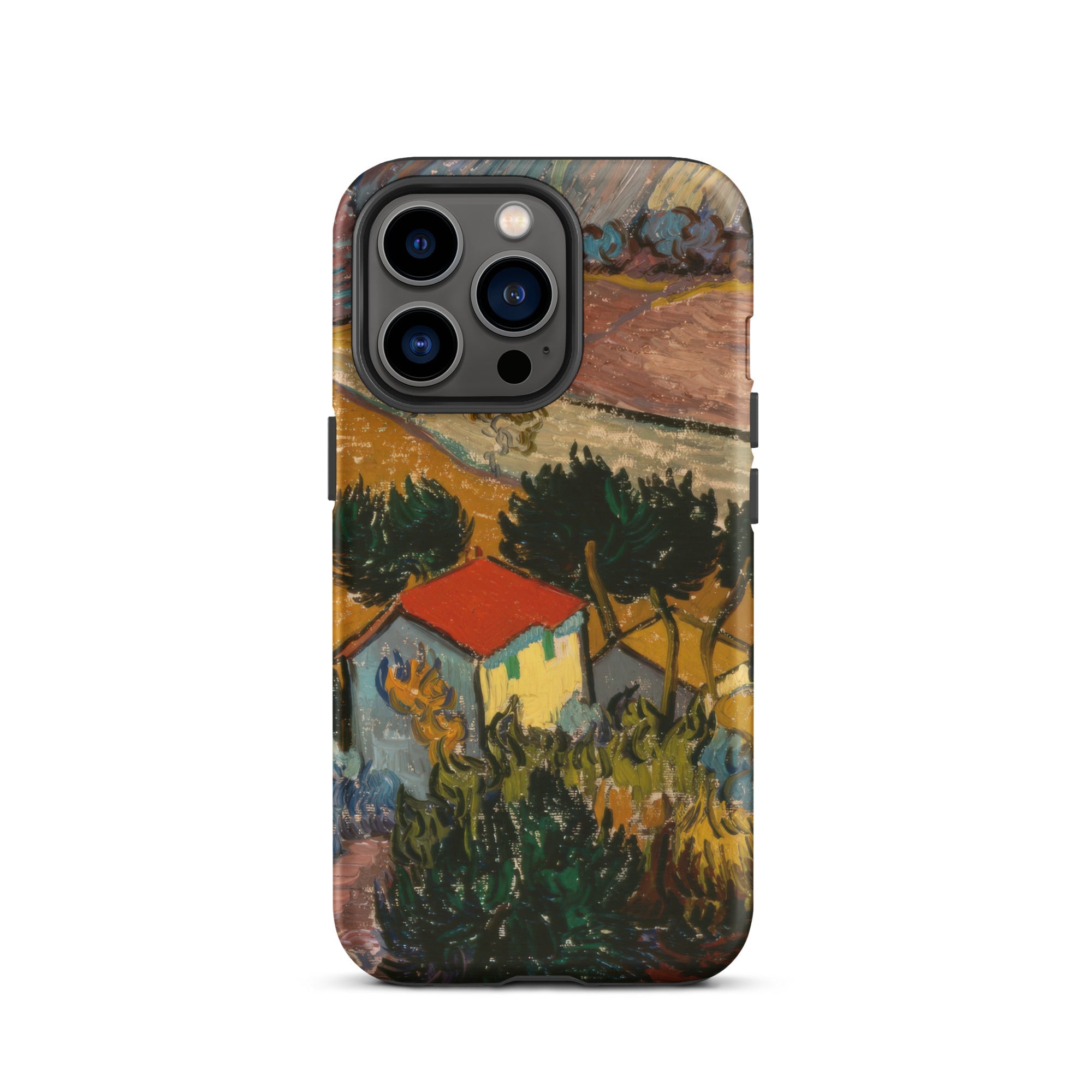 Landscape with House Vincent Van Gogh Iphone Case, 13 Pro / Matte, Artistic Phone Case