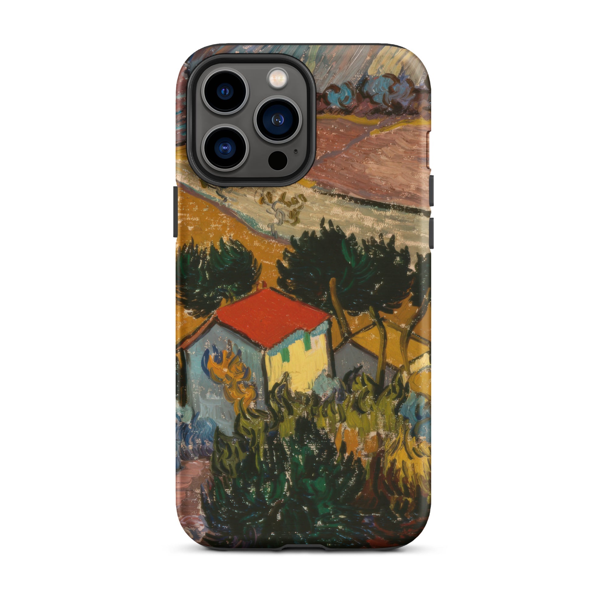 Landscape with House Vincent Van Gogh Iphone Case, 13 Pro Max / Matte, Artistic Phone Case