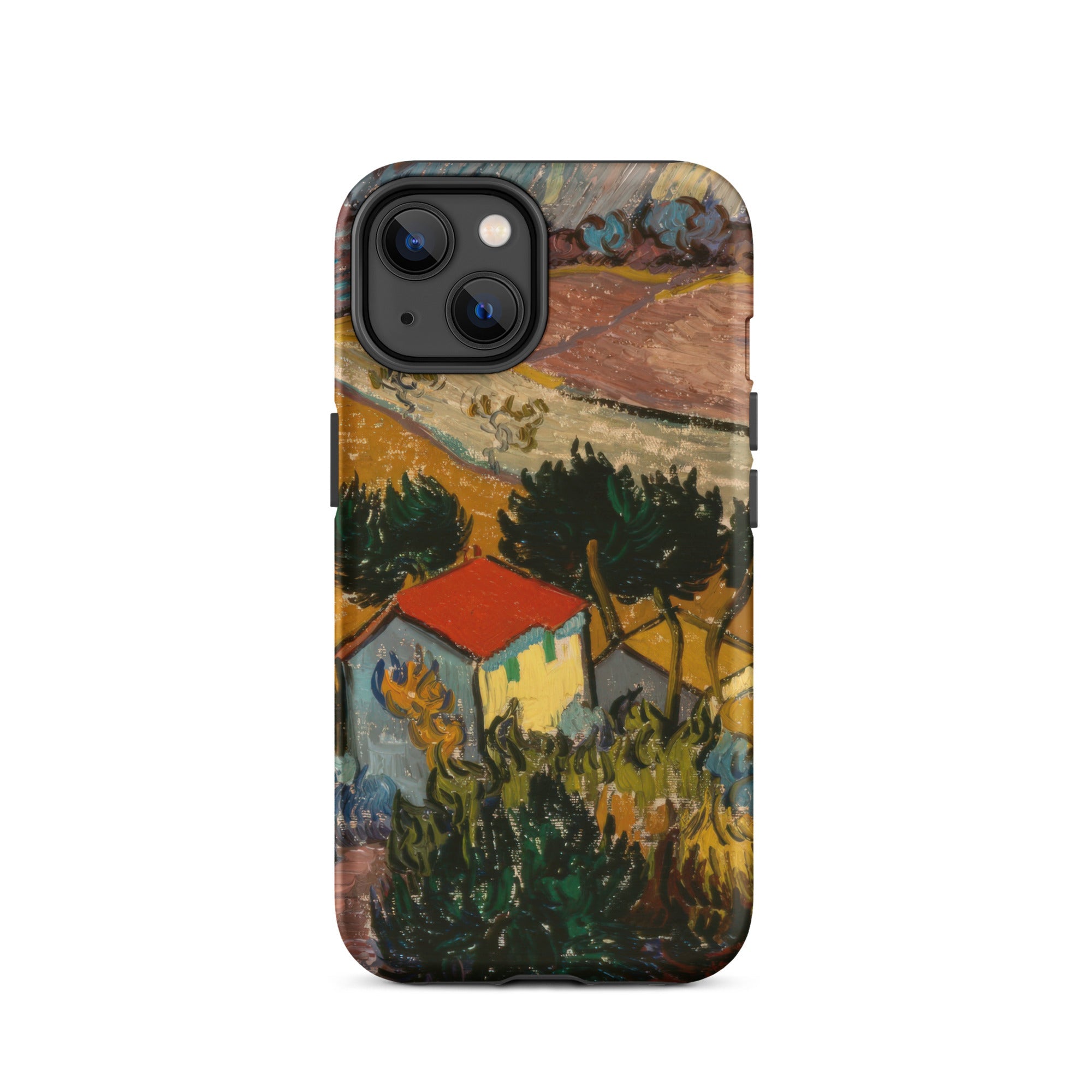Landscape with House Vincent Van Gogh Iphone Case, 14 / Matte, Iphone Case Gogh Painting