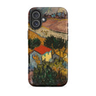 Landscape with House Vincent Van Gogh Iphone Case, 16 Plus / Matte, Artistic Phone Case