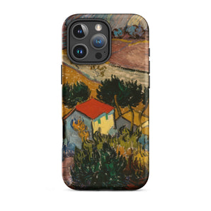 Landscape with House - Vincent Van Gogh Iphone Case, 16 Pro Max / Matte, Artistic Phone Case