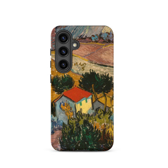 Landscape with House - Vincent Van Gogh Phone Case, Samsung Galaxy S24 / Matte, Mobile Cases, Toby Leon