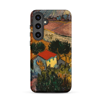 Landscape with House - Vincent Van Gogh Phone Case, Samsung Galaxy S24 Plus / Matte, Mobile Cases, Toby Leon