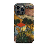 Landscape with House - Vincent Van Gogh Phone Case Iphone 14 Pro Max / Matte Phone Case Gogh Painting Gogh’s Brushwork, Vincent Gogh, Iphone