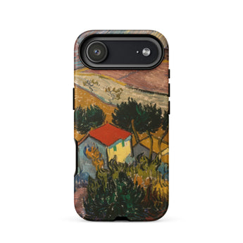 Landscape with House - Vincent Van Gogh Phone Case Iphone 17 Air / Matte Iphone Case Gogh’s Yellow House Design Vibrant Brushwork, Vincent