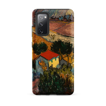 Landscape with House - Vincent Van Gogh Samsung Case, Galaxy S20 Fe / Matte, Smartphone Case Landscape Painting Houses Trees