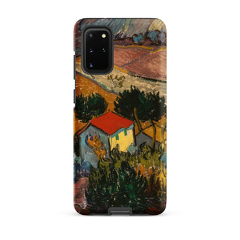 Landscape with House - Vincent Van Gogh Samsung Case, Galaxy S20 Plus / Matte, Smartphone Case Classic Impressionistic Landscape Painting