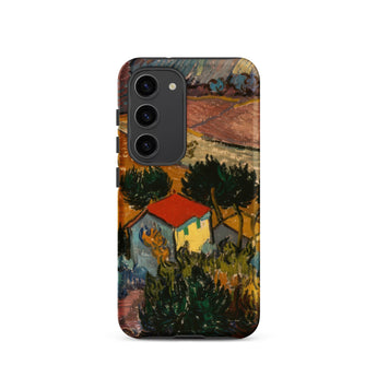 Landscape with House - Vincent Van Gogh Samsung Case, Galaxy S23 / Matte, Smartphone Case Impressionistic Landscape Painting Red-roofed