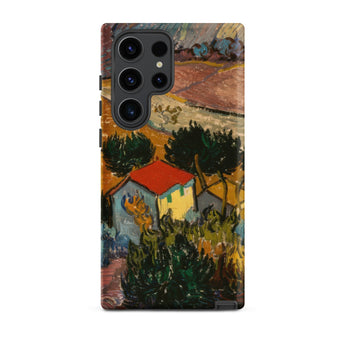 Landscape with House - Vincent Van Gogh Samsung Case, Galaxy S23 Ultra / Matte, Smartphone Case Gogh-style Painting House Red Roof