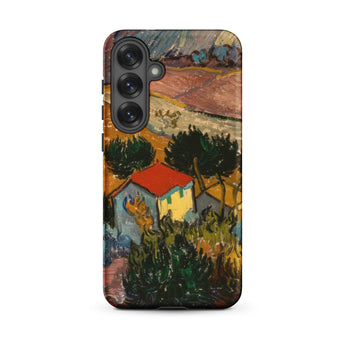 Landscape with House - Vincent Van Gogh Samsung Case, Galaxy S25 Plus / Matte, Mobile Phone Case Gogh-style Landscape Painting