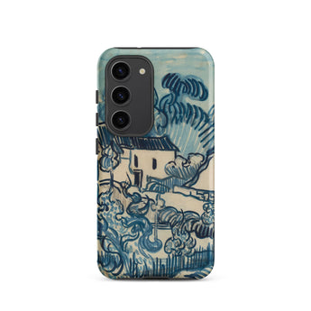 Paesaggio con Case - Custodia Samsung di Vincent Van Gogh, Galaxy S23 / Opaco, Custodie per Cellulari, Toby Leon