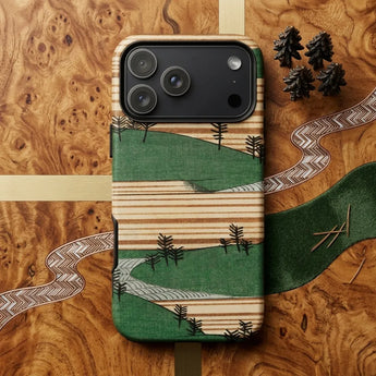 Landscape Illustration - Shin Bijutsukai Phone Case Sage Slope Mobile Cases