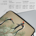 Cranes from Momoyogusa - Kamisaka Sekka Laptop Sleeve Computer Covers & Skins