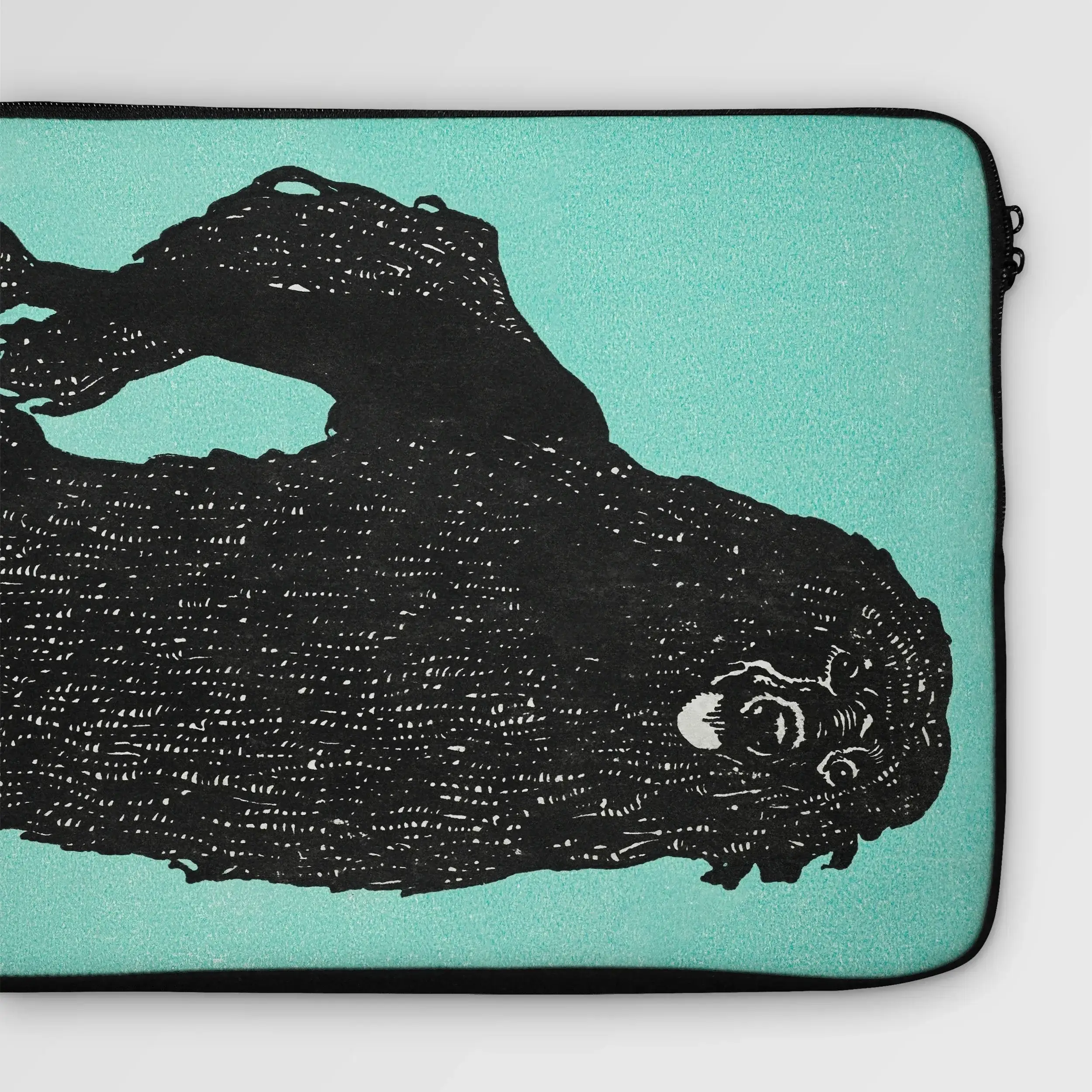 Poodle - Moriz Jung Lithograph Dog Art Laptop Sleeve Computer Covers & Skins