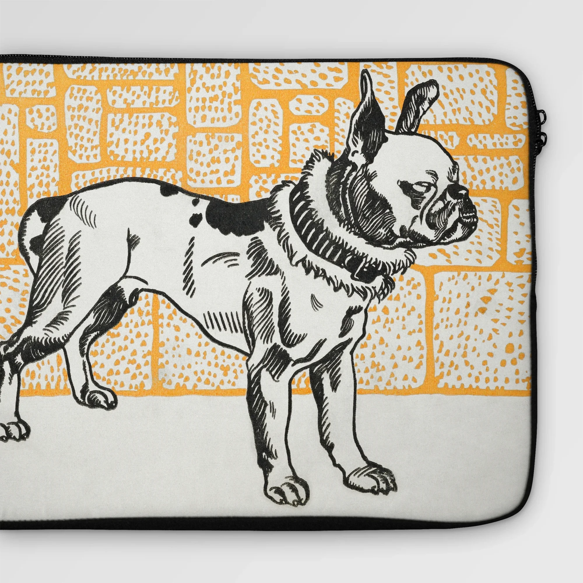 Pitbull - Moriz Jung Lithograph Dog Art Laptop Sleeve Computer Covers & Skins