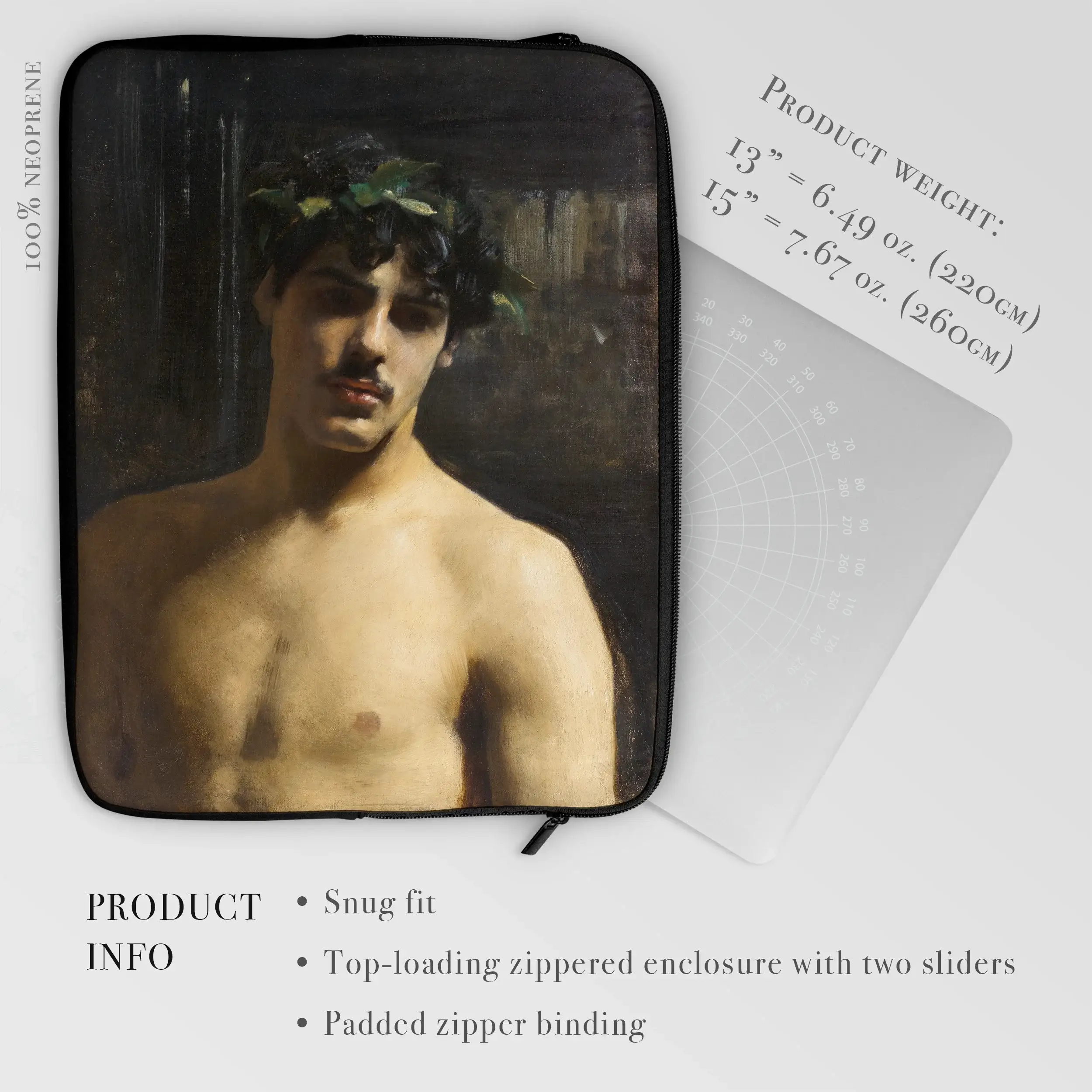 Man Wearing Laurels - John Singer Sargent Laptop Sleeve Computer Covers & Skins