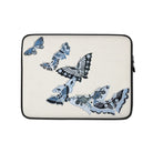 Japanese Blue Butterflies - Kamisaka Sekka Laptop Sleeve 13″ Computer Covers & Skins