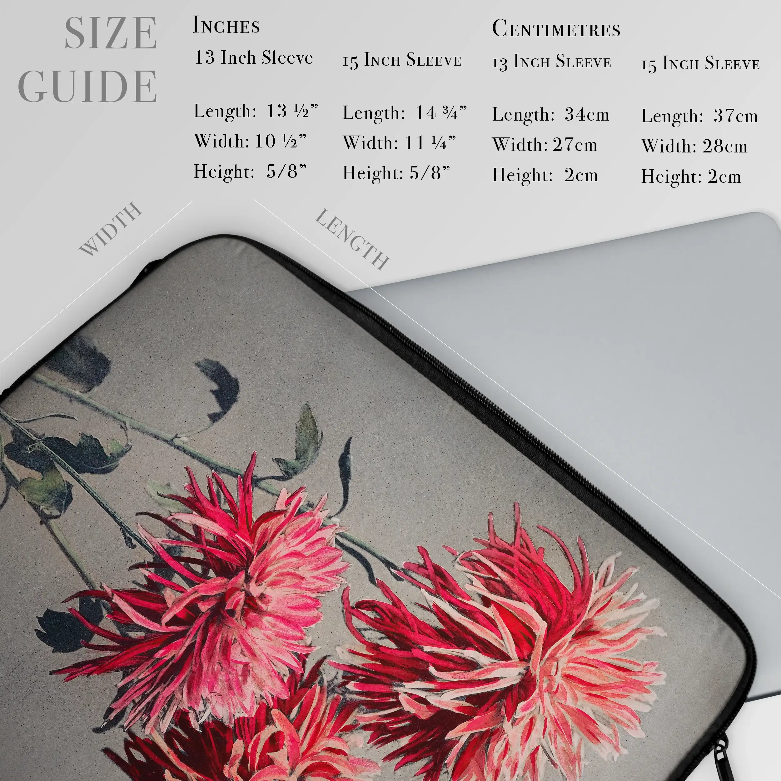 Asa-dsuma-bune - Kazumasa Ogawa Floral Laptop Sleeve Computer Covers & Skins